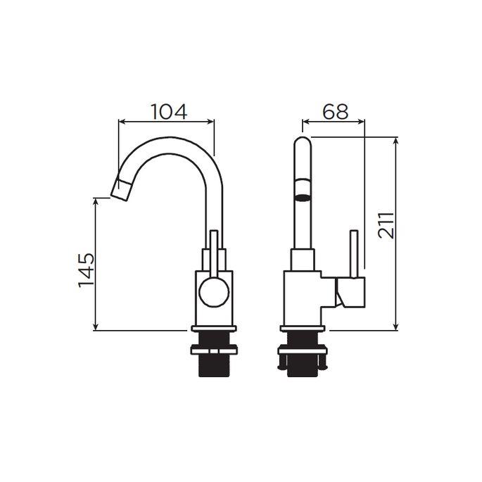 Clou Xo CL061400129 type 1 wastafelmengkraan chroom