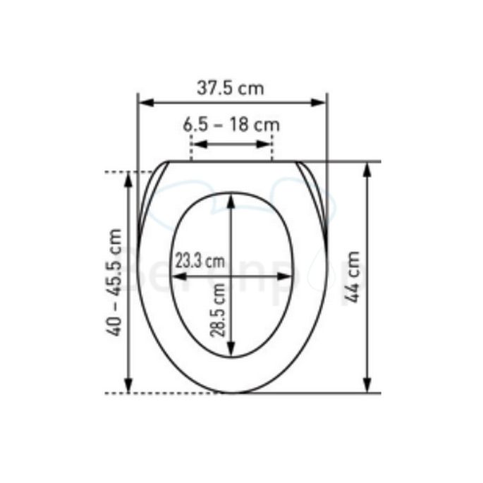 Diaqua Barbana 31166604 toiletzitting met deksel groen
