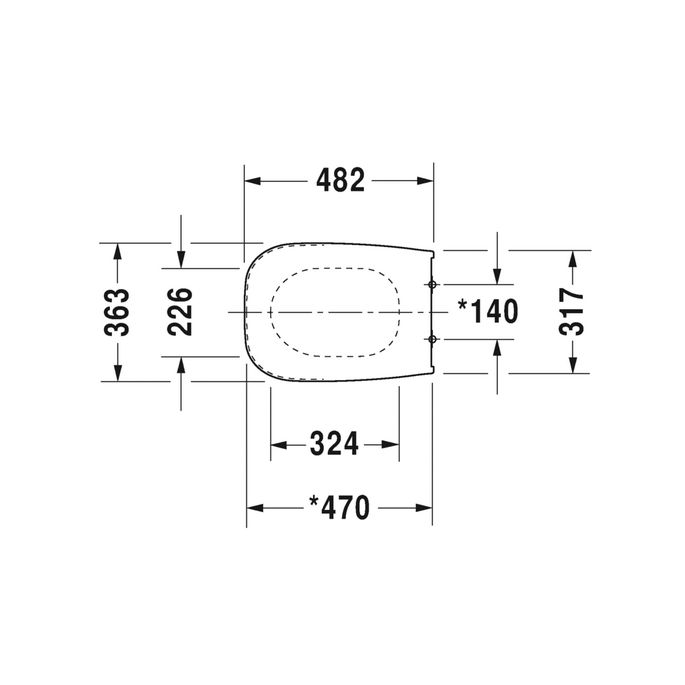 Duravit D-Code 0062090096 toiletzitting met deksel wit