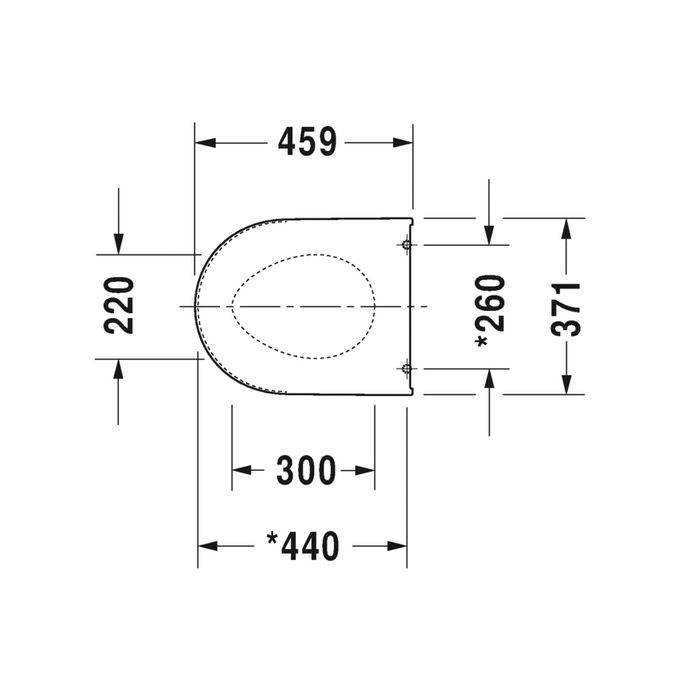 Duravit Darling New 0021010000 toiletzitting met deksel wit *niet meer leverbaar*
