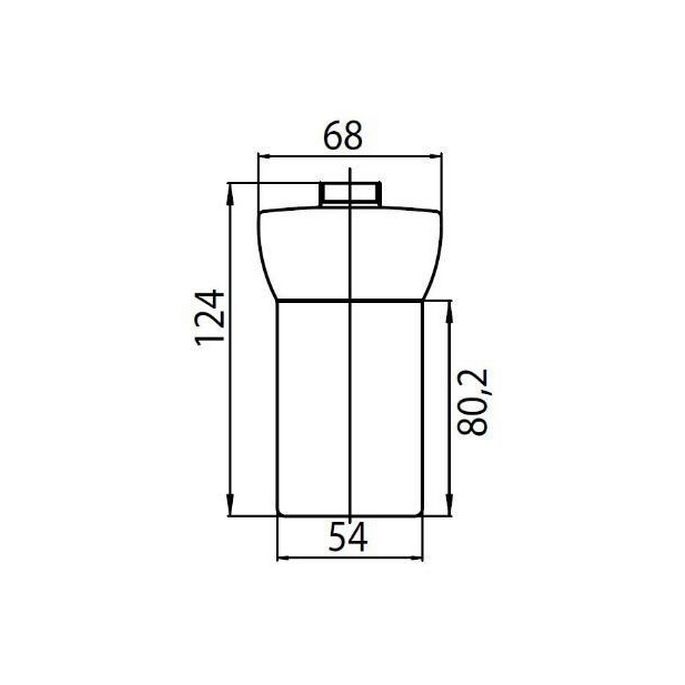 Emco 222100090 glasdeel zeepdispenser opaalglas *niet meer leverbaar*