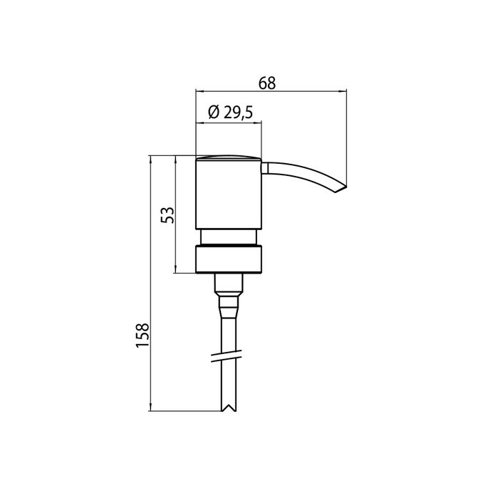 Emco 222100190 doseerpomp metaal chroom