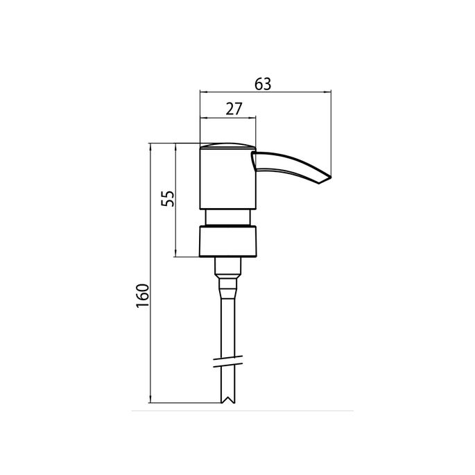 Emco 222100191 doseerpomp kunststof chroom
