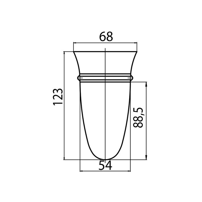Emco Amphora 192000090 mondspoelglas helder
