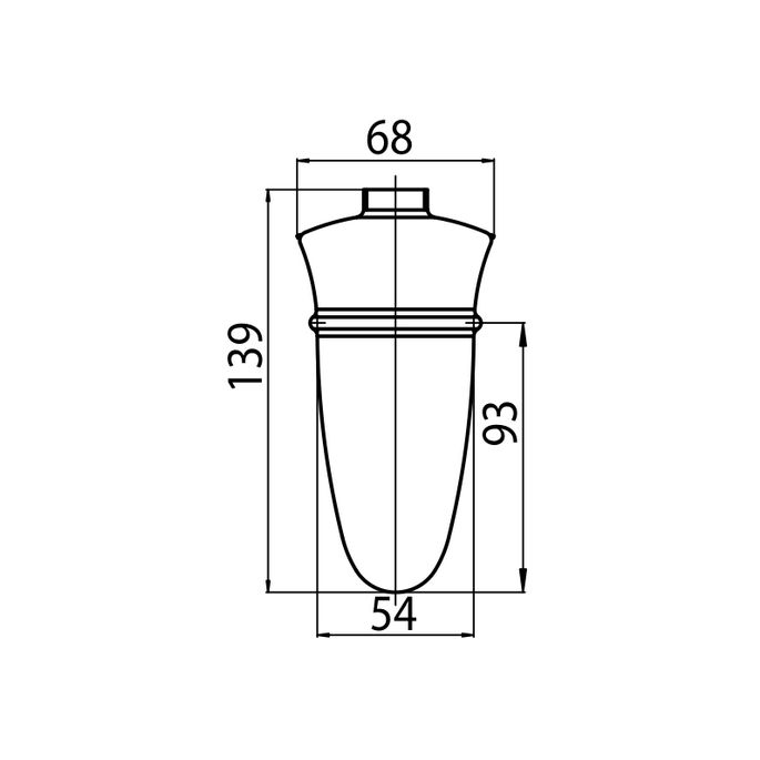 Emco Amphora 192100090 glasdeel zeepdispenser helder