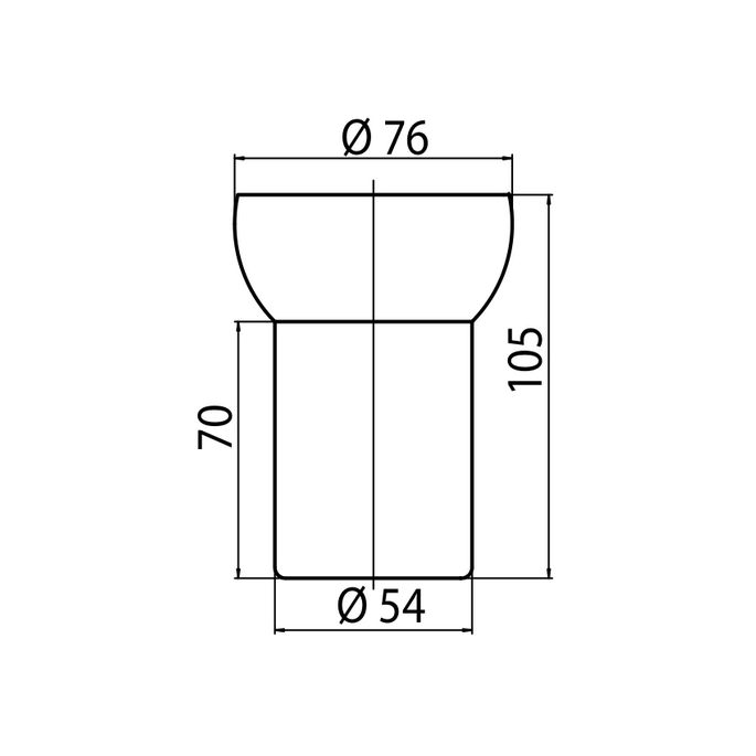 Emco Linea - Scala 472000090 mondspoelglas helder