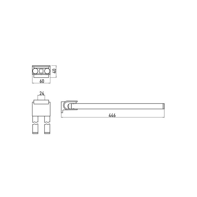 Emco System 2 355000145 2-lids handdoekhouder chroom (OUTLET)