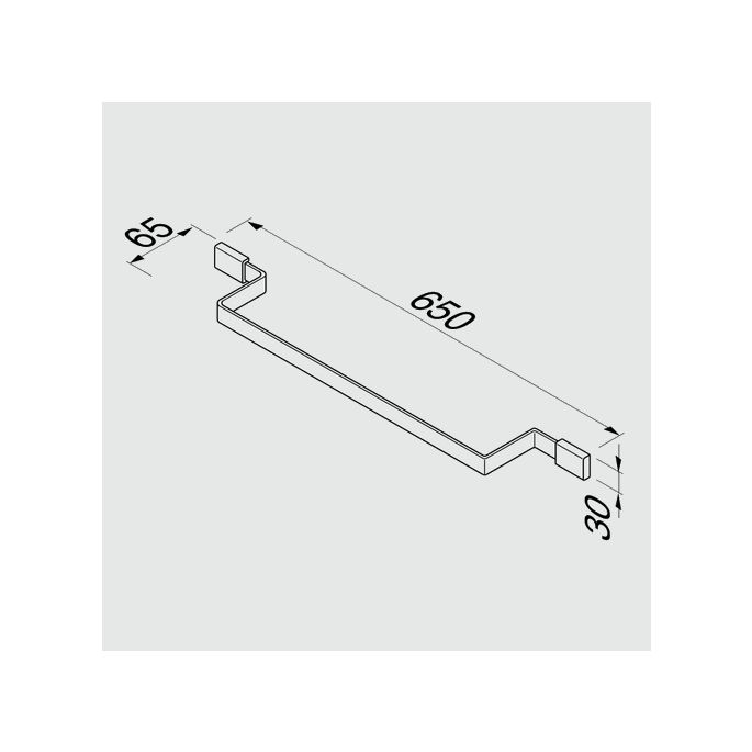 Geesa AIM 9184070265 wandhanddoekhouder 65cm chroom