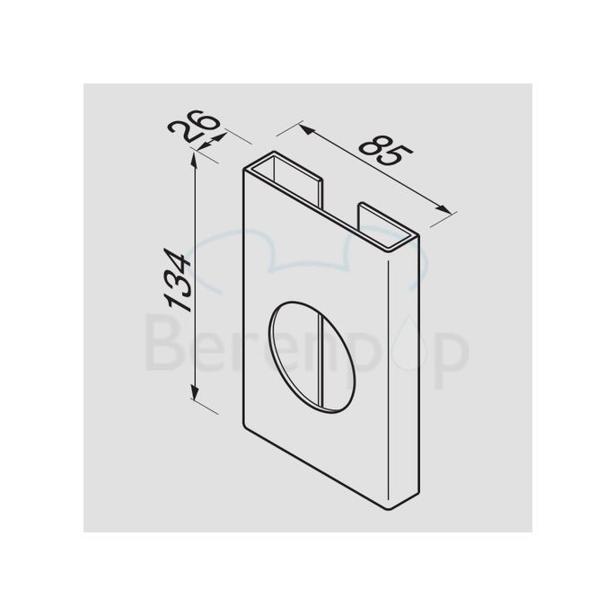 Geesa Hotel 9112206 houder voor hygiënische zakjes mat zwart