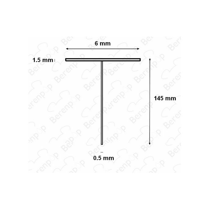 HSK E100067-145-20 inschuifrubber voor doucheprofiel 200cm lengte - 14,5mm hoog