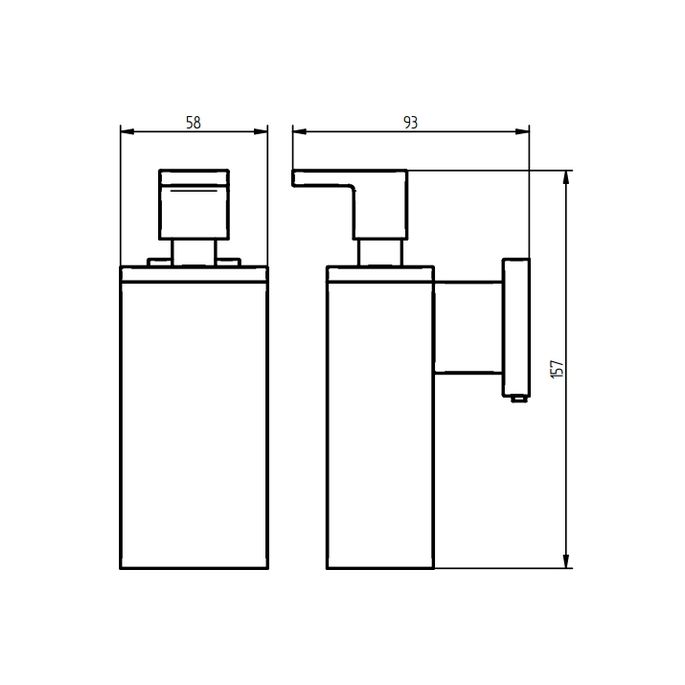 Haceka Edge 1143814 zeepdispenser chroom
