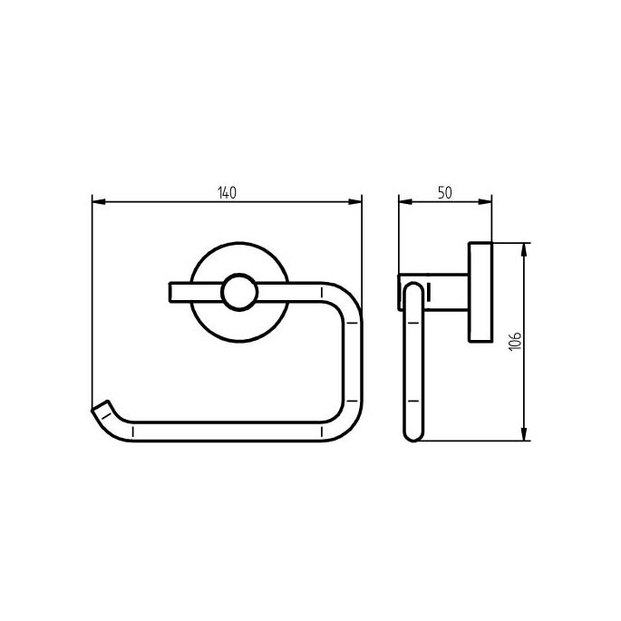 Haceka Kosmos 1208740 closetrolhouder grafiet