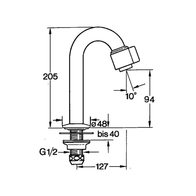 Hansa Nova 00918101 fonteinkraan staand chroom