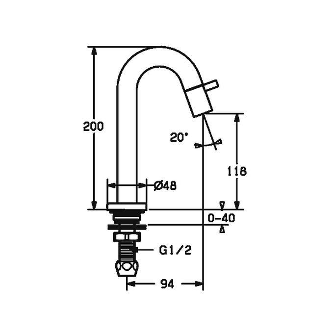 Hansa Nova Style 50938101 fonteinkraan staand chroom