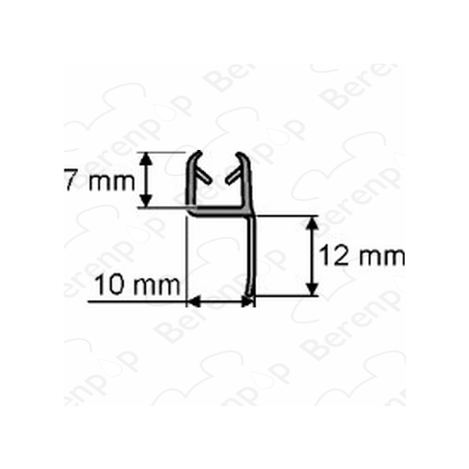 Huppe universeel 070016 afdichtingsprofiel , 210cm / 6mm