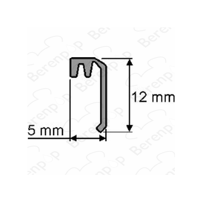 Huppe universeel 070020 afdichtingsprofiel, 185,3cm
