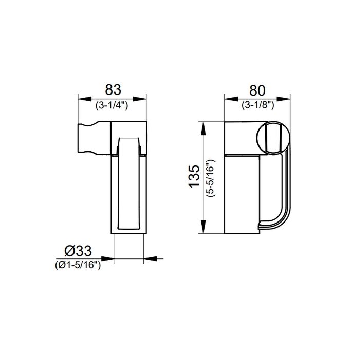Keuco Plan Care 34910010000 handdouchehouder chroom