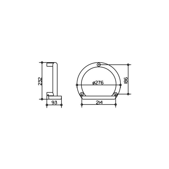 Keuco Universal 04909010000 handgreep met zeepschaal chroom (OUTLET)