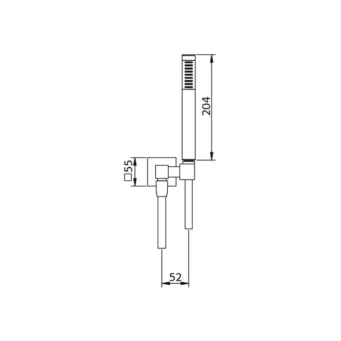 Pure 7886 handdoucheset met wandinlaat chroom