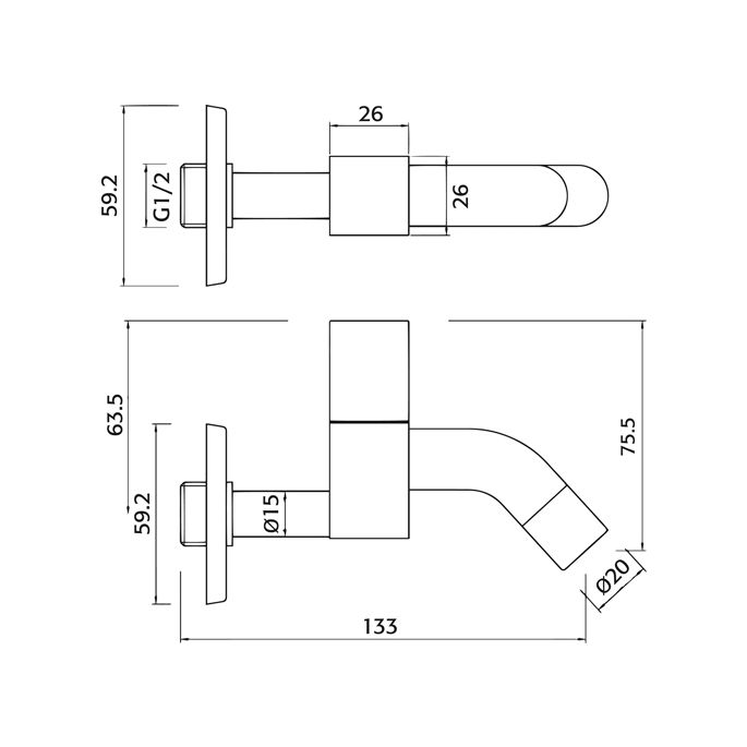 Pure Aragon AR2101 fonteinkraan chroom