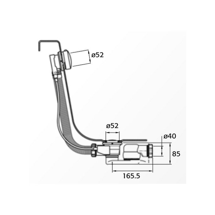 Pure BB122-WI badvulcombinatie mat wit
