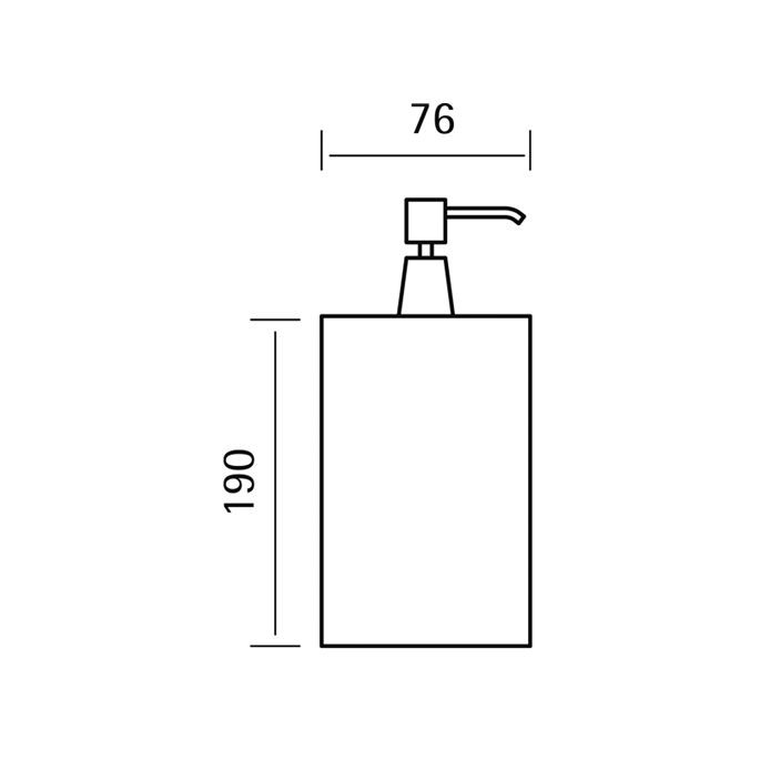 Pure RVS 316 Serie RV6101 zeepdispenser RVS geborsteld