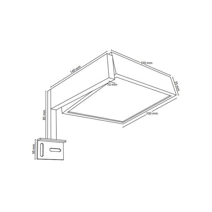Raminex Move 680171 spiegellamp 40W G9 230V chroom (OUTLET)