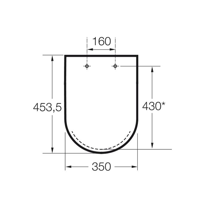 Roca The Gap A801470004 toiletzitting met deksel wit *niet meer leverbaar*