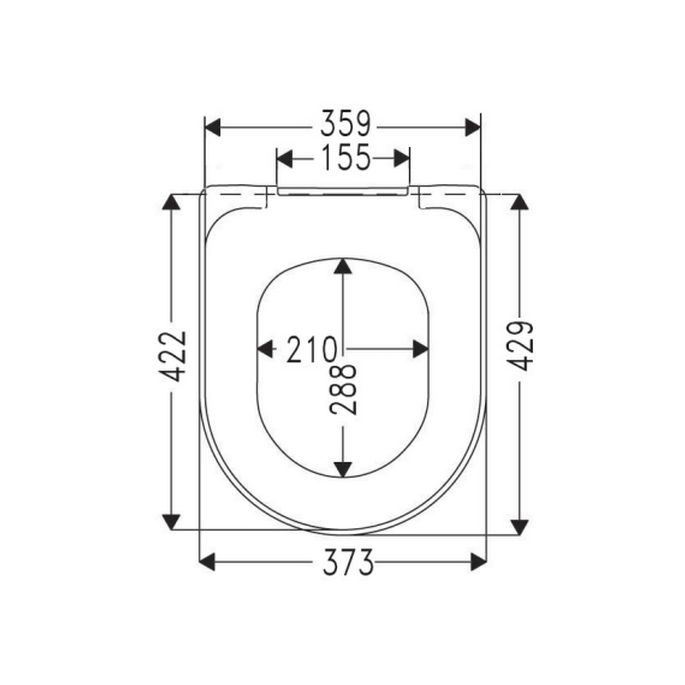 Villeroy en Boch Avento 9M77C101 toiletzitting met deksel wit