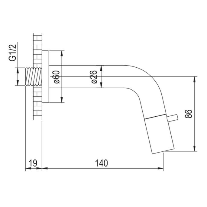 Brauer Edition 5-CE-082 inbouw fonteinkraan chroom