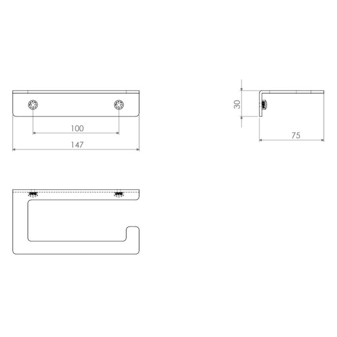 Clou Fold CL090403029 toiletrolhouder chroom