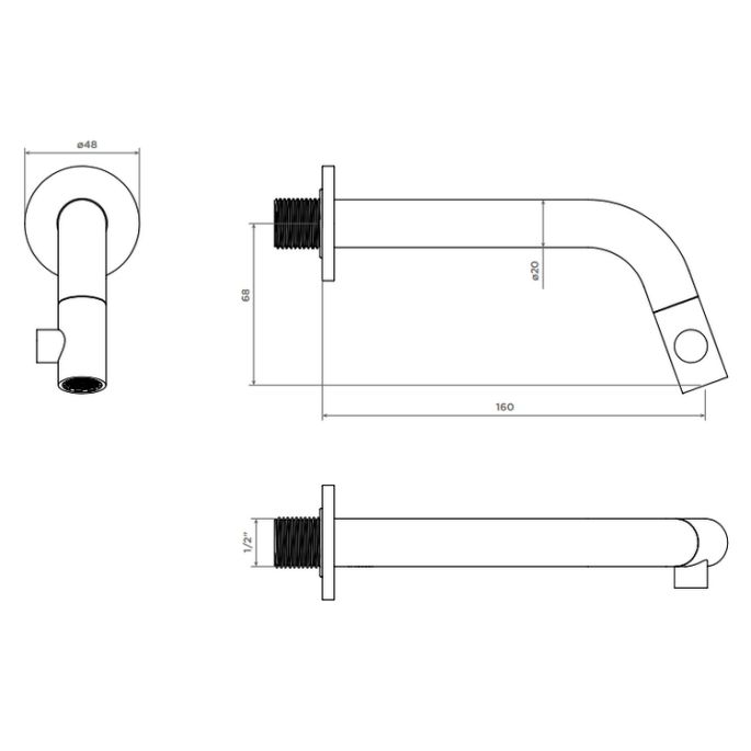 Clou Kaldur CL060500241 fonteinkraan 1/2