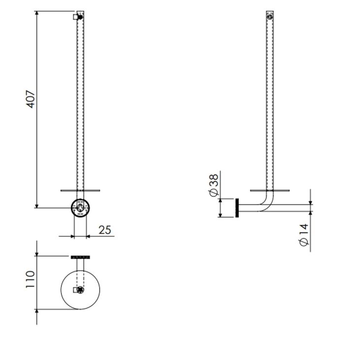 Clou Kaldur CL/09.05035.29 reserverolhouder chroom
