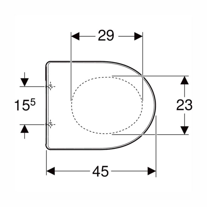 Geberit Renova 573010000 toiletzitting met deksel wit