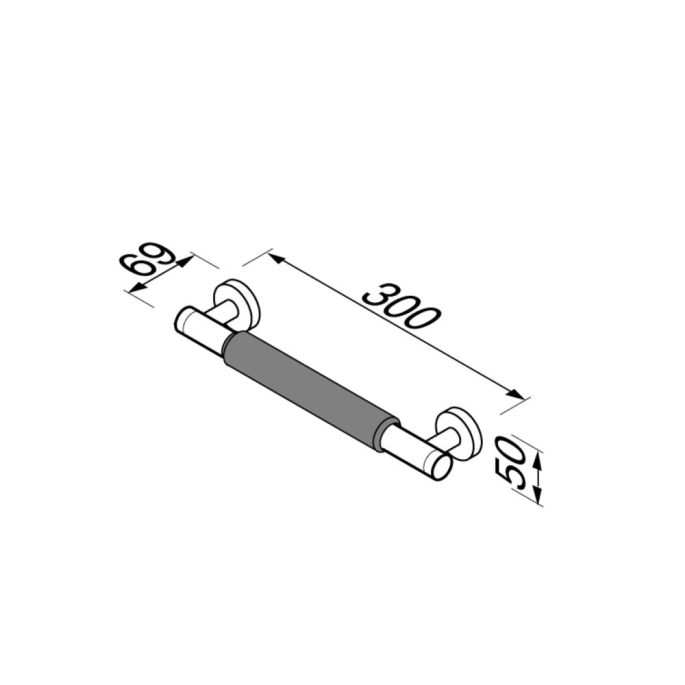 Geesa Comfort & Safety 915806-62 wandbeugel 30 cm chroom