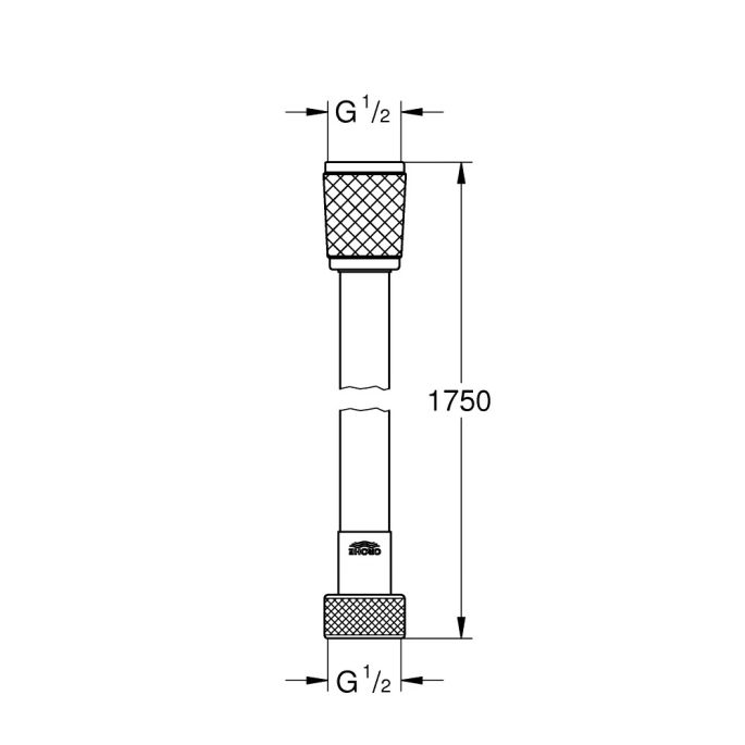 Grohe 28742002 VitalioFlex Trend doucheslang 175cm chroom