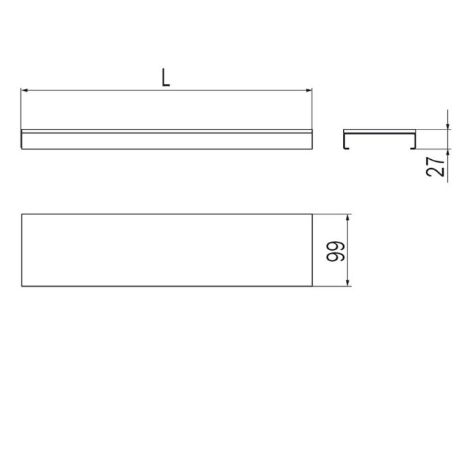 Inda Indissima A8809RWM plankmodule 400mm mat wit