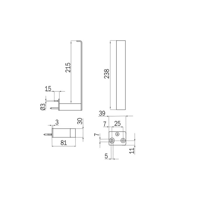 Inda Indissima A88280NS dubbele reserverolhouder RVS geborsteld