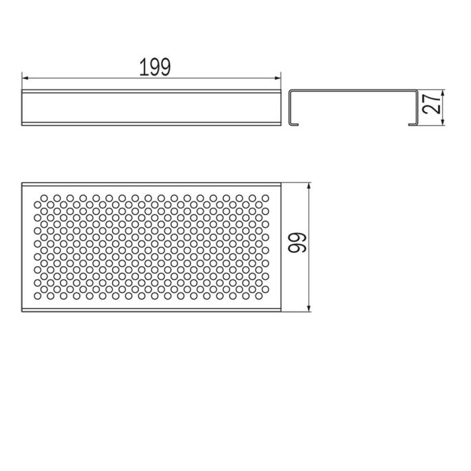 Inda Indissima A88540NE schoonheidsmodule 200mm voor styling tools mat zwart