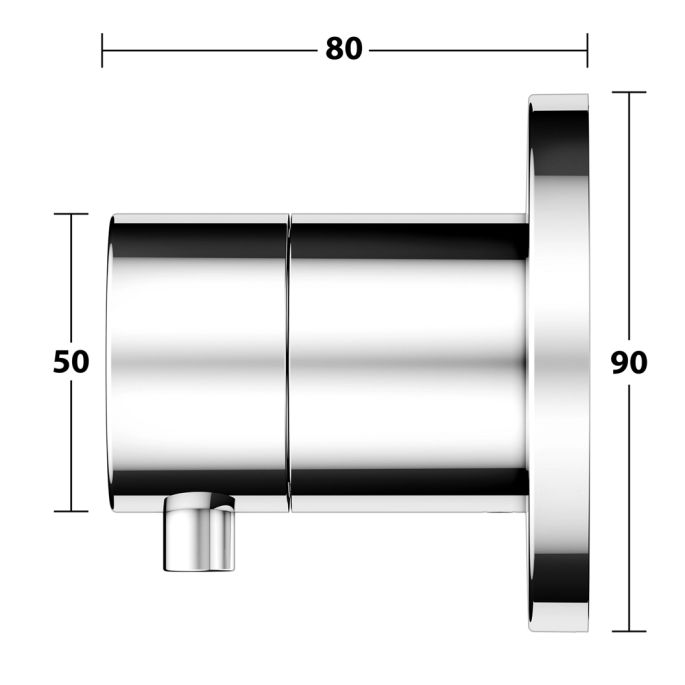 Keuco IXMO 59556011001 2-weg inbouw omstelkraan chroom (OUTLET)