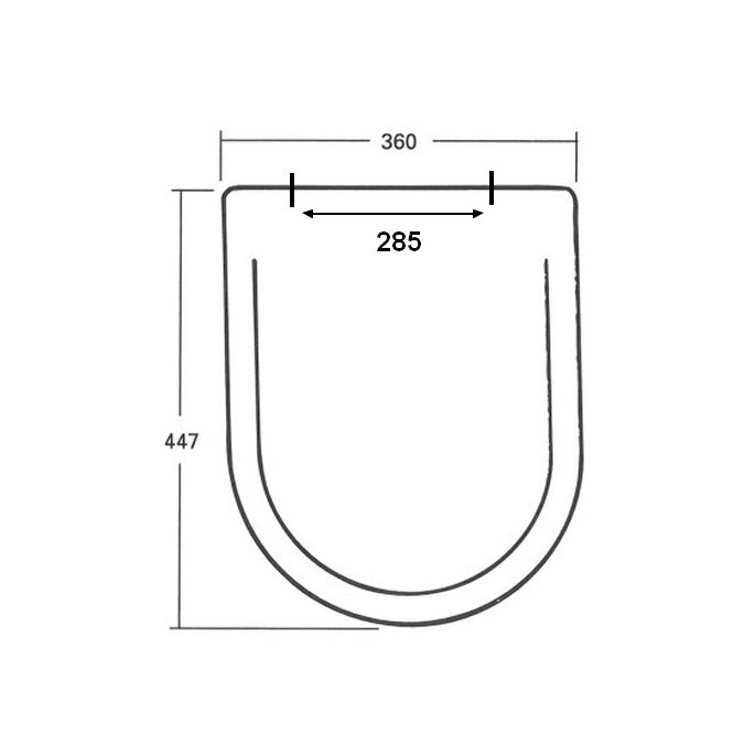 Sphinx Ravenna S8H57000000 OL-231 toiletzitting met deksel wit (OUTLET)