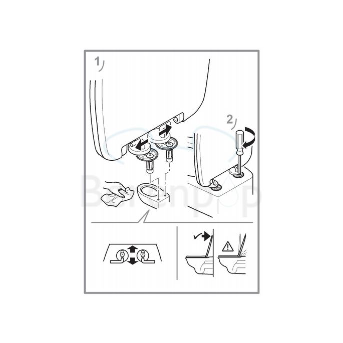 Villeroy en Boch O.Novo 9M406101 toiletzitting met deksel wit