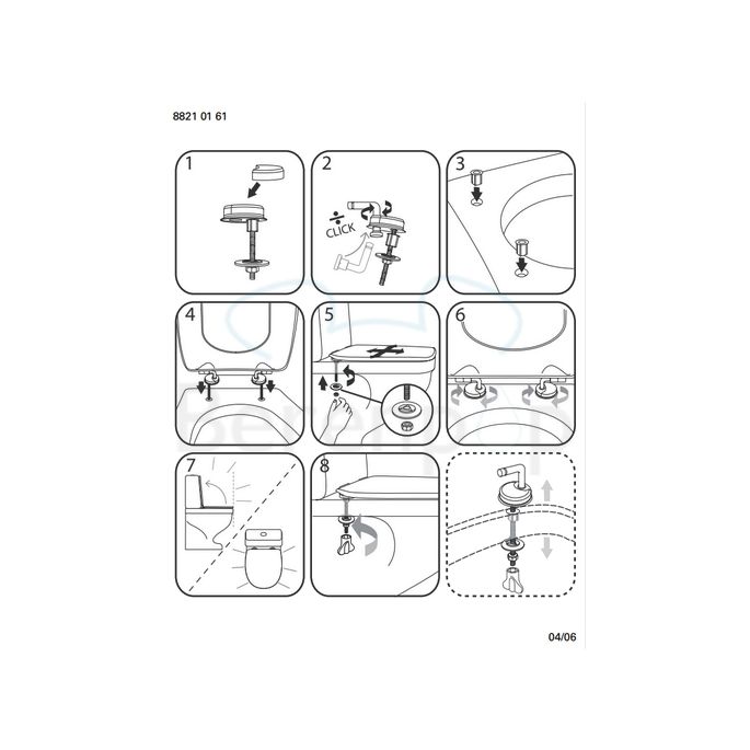 Villeroy en Boch Omnia Classic Vita / O.Novo 88216101 toiletzitting met deksel wit *niet meer leverbaar*