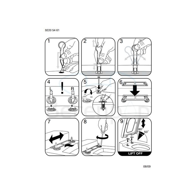 Villeroy en Boch Sentique 98M8S1S3 toiletzitting met deksel edelweiss *niet meer leverbaar*