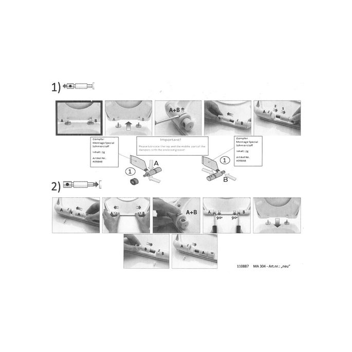 Villeroy en Boch Architectura 92242400 softclose demperset t.b.v. toiletzitting