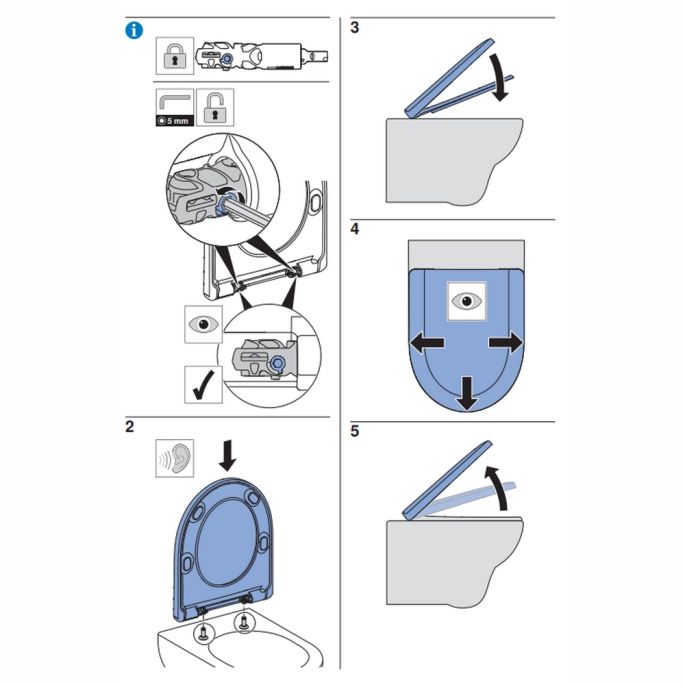 Geberit Renova 500836011 toiletzitting met deksel wit