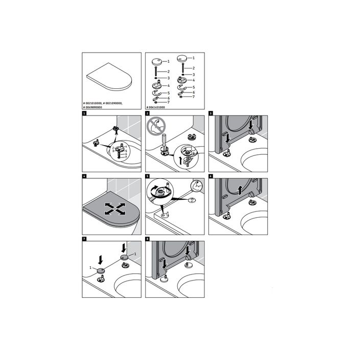 Duravit Darling New 0021010000 toiletzitting met deksel wit *niet meer leverbaar*