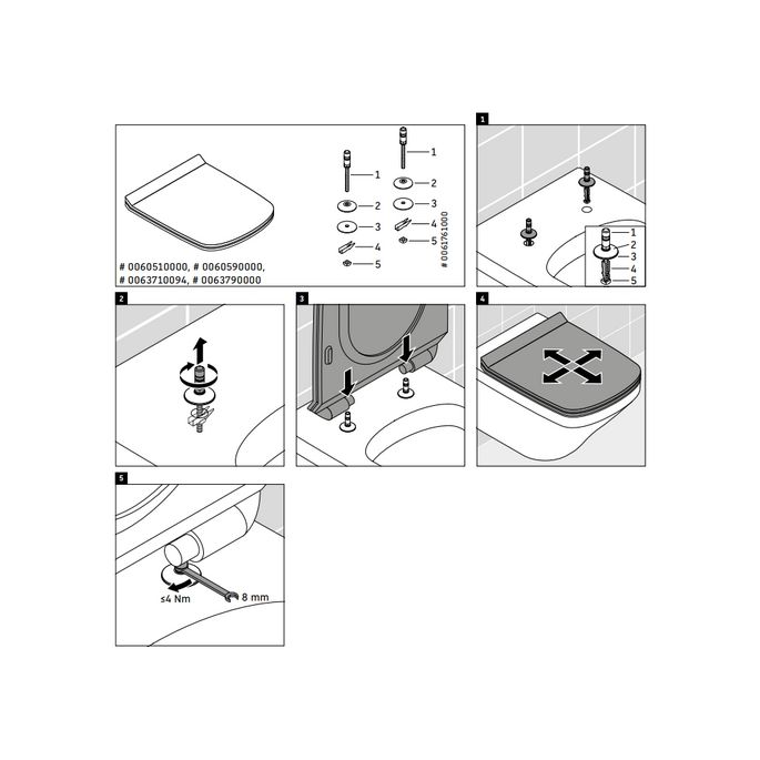 Duravit DuraStyle 0063790000 toiletzitting met deksel wit