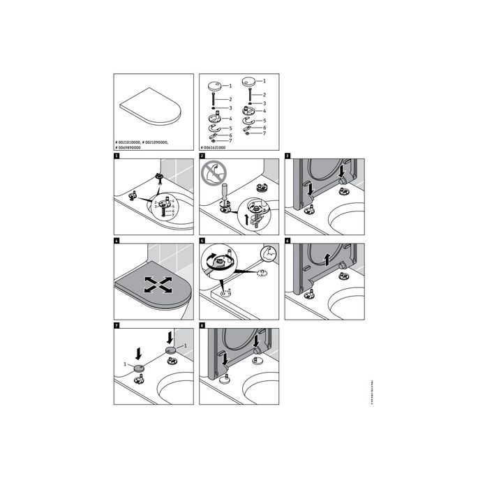 Duravit Starck 2 0069890000 toiletzitting met deksel wit