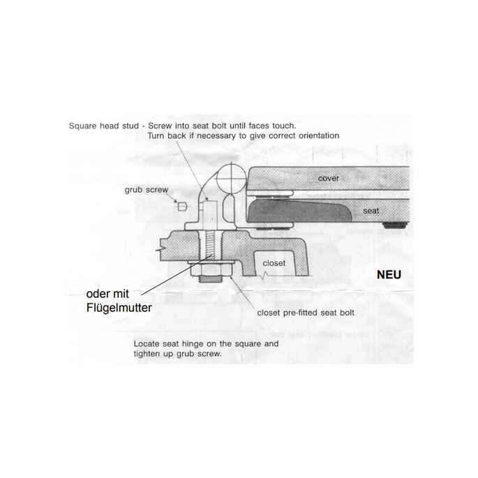 Ideal Standard Calla T2017AA scharnier set chroom